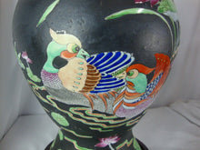 Load image into Gallery viewer, Vintage King's Fine China Large Porcelain Ginger Jar with Lid and Dark Wood Base
