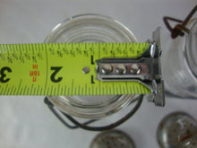 Load image into Gallery viewer, Vintage Wheaton Glass Country Salt &amp; Pepper Shakers with Metal Lids Wire Bale Top Set
