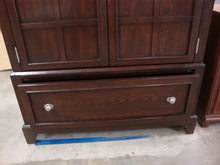 Load image into Gallery viewer, Vintage Dark Wood Two Door Large Storage Pantry Wardrobe Cabinet
