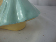 Load image into Gallery viewer, 1940s Shawnee USA Aqua Pink Lady Head Vase Wall Pocket
