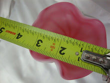 Load image into Gallery viewer, 1953 Fenton Cranberry Satin Rib Optic Pinched Vase
