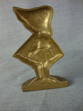 Load image into Gallery viewer, Vintage Solid Brass Holly Hobbie Small Door Stop
