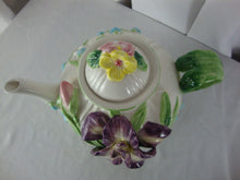 Load image into Gallery viewer, Vintage Fitz Floyd Omnibus Spring Floral 48 Ounce Teapot with Lid
