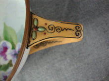 Load image into Gallery viewer, Vintage Nippon Handpainted Butterfly Flowers Handled Small Bowl
