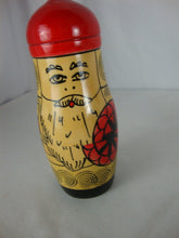 Load image into Gallery viewer, Vintage Handpainted Russian Matryoshka Classic Santa 4 Piece Nesting Doll Set
