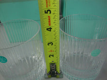 Load image into Gallery viewer, Tiffany &amp; Co Crystal Pinstripe Old Fashion Tumbler Glasses Set of 2 with Boxes
