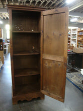 Load image into Gallery viewer, Farmhouse Pine Country Pantry Cupboard Painted Carved Hinged Front Door
