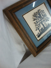 Load image into Gallery viewer, Vintage Scherenschnitte Sue Schultz Scissor Cuttings Apple Tree Picking Day Framed Artwork
