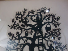 Load image into Gallery viewer, Vintage Scherenschnitte Sue Schultz Scissor Cuttings Apple Tree Picking Day Framed Artwork
