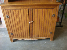 Load image into Gallery viewer, Farmhouse County Beadboard Display Storage Hutch Cabinet
