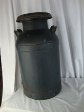 Load image into Gallery viewer, Vintage Farmhouse Crowley's Binghamton, NY #69 10 Gallon Milk Can Painted Black
