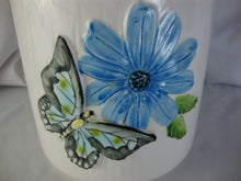 Load image into Gallery viewer, Vintage Ceramic Butterfly Flower Motif Cookie Jar Canister with Lid
