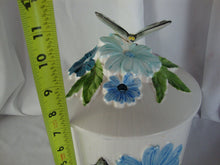 Load image into Gallery viewer, Vintage Ceramic Butterfly Flower Motif Cookie Jar Canister with Lid

