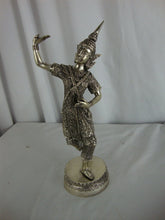 Load image into Gallery viewer, Vintage Metal Silver Tone Thai Bali Standing Dancer Figurine
