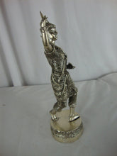 Load image into Gallery viewer, Vintage Metal Silver Tone Thai Bali Standing Dancer Figurine
