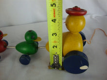 Load image into Gallery viewer, Vintage Fisher Price Mama Duck with Three Babies Pull Toy

