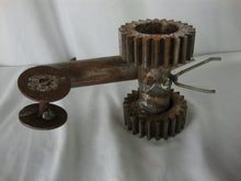 Load image into Gallery viewer, Vintage Handmade Folk Art Random Metal Parts Tractor Figurine
