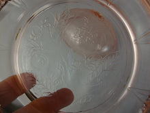 Load image into Gallery viewer, Vintage Jeanette Vaseline Pink Depression Glass Butter Dish with Dome Lid
