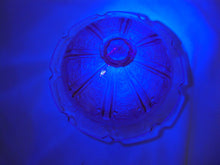 Load image into Gallery viewer, Vintage Jeanette Vaseline Pink Depression Glass Butter Dish with Dome Lid
