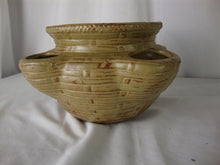 Load image into Gallery viewer, Vintage Ikebana Unmarked Strawberry Pottery Planter
