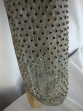 Load image into Gallery viewer, Vintage Primitive Punched Metal Star Motif with Rustic Wood Back Grater
