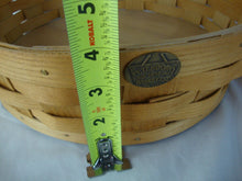 Load image into Gallery viewer, Vintage Peterboro USA Round Handled Basket with Plastic Divided Snack Tray with Dome Lid
