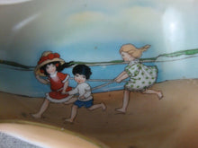 Load image into Gallery viewer, Vintage Royal Bayreuth Bavaria Children on Beach Handled Bon Bon Dish
