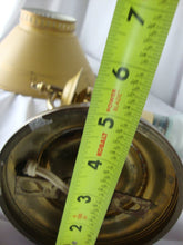 Load image into Gallery viewer, MCM Tole Gold Brass Metal Clip On Shade One Bulb Electric Wall Lamp Sconce

