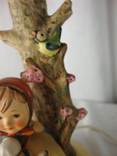 Load image into Gallery viewer, Vintage Goebel Hummel Girl with Bird Lamp Base No Shade
