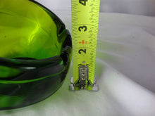 Load image into Gallery viewer, MCM Viking Glass Large Green Orb Three Slot Ashtray Monogram B
