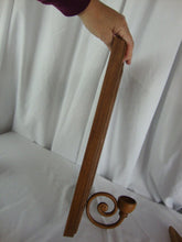 Load image into Gallery viewer, Vintage Syroco Faux Cane Look Wall Sconce with Oval Mirror and Candleholder
