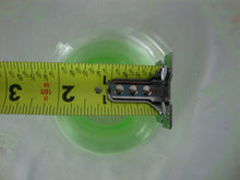 Load image into Gallery viewer, Vintage Vaseline Uranium Glass Medallion Short Flared Vase
