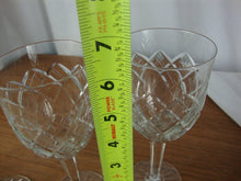 Load image into Gallery viewer, Vintage Cristal D'Arques Diamond Pattern Wine Water Glasses Set of 4
