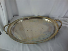 Load image into Gallery viewer, Vintage Webster Wilcox 2681 Silverplate Large Oval Handled Serving Tray Platter
