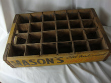 Load image into Gallery viewer, Vintage Mason's Old Fashioned Root Beer Fremont OH Shipping Wood 24 Slot Crate
