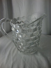 Load image into Gallery viewer, Vintage American Fostoria Clear Glass Cubist Clear Glass Jug Pitcher
