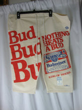 Load image into Gallery viewer, 1991 Sweet Sacks Budweiser One Size Fits Most Clamshell Shorts Capris
