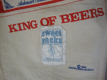 Load image into Gallery viewer, 1991 Sweet Sacks Budweiser One Size Fits Most Clamshell Shorts Capris
