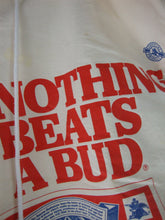 Load image into Gallery viewer, 1991 Sweet Sacks Budweiser One Size Fits Most Clamshell Shorts Capris

