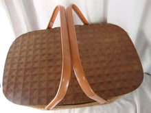 Load image into Gallery viewer, Vintage Red Man Products Woven Picnic Basket with Metal Swing Handles
