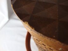 Load image into Gallery viewer, Vintage Red Man Products Woven Picnic Basket with Metal Swing Handles
