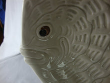 Load image into Gallery viewer, 1975 Fitz Floyd Cream White Textured Fish Bowl Dish
