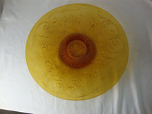 Load image into Gallery viewer, Vintage Tiara Amber Sandwich Glass Large Cake Serving Platter

