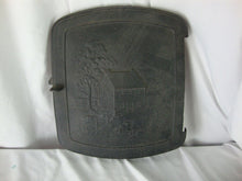 Load image into Gallery viewer, Vintage Cast Iron Wood Stove Door with Old Farm House Farm Scene
