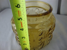 Load image into Gallery viewer, Vintage LE Smith Amber Atterbury Scroll Canister with Matching Lid
