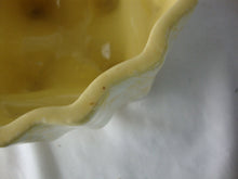 Load image into Gallery viewer, Vintage Yellow White Spatter Ceramic Four Legged Small Planter Pot
