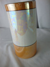 Load image into Gallery viewer, Vintage Meito Japan Orange White Luster Bird Flower Motif Vase

