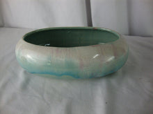Load image into Gallery viewer, Vintage RRPCO Roseville Aqua Pink Melon Shape Ceramic Indoor Planter
