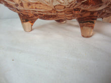Load image into Gallery viewer, Vintage Indiana Glass Pink Glass Footed Grape Motif Fruit Bowl
