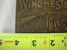 Load image into Gallery viewer, Vintage Winchester Repeating Arms Lewis Buckles Brass Belt Buckle
